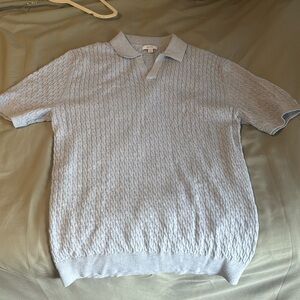 Reiss Men XL 
BABY BLUE SHIRT 
worn once